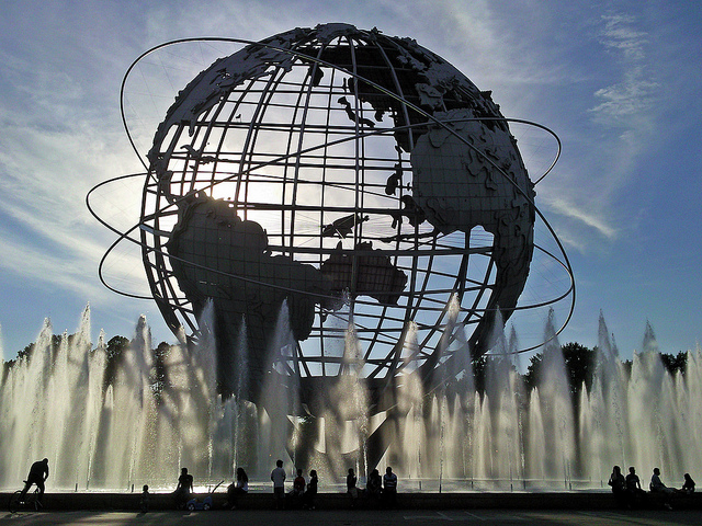 The famous Globesphere, located at Flushing Meadows Corona Park