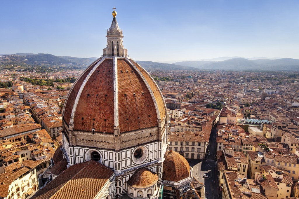 Ausblick auf die Dächer von Florenz