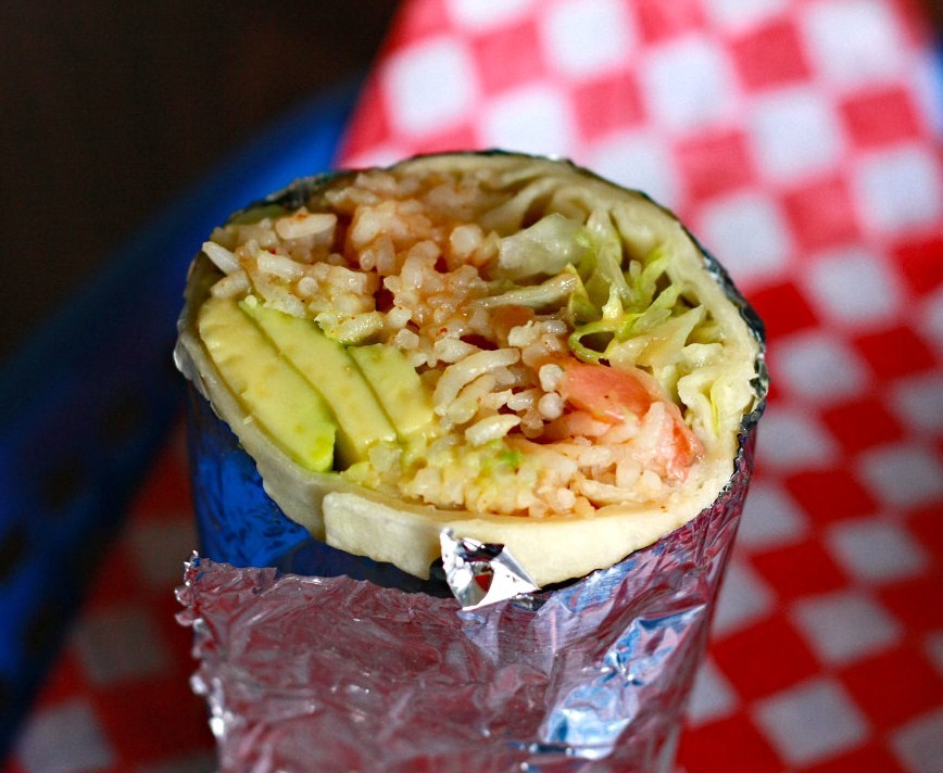 Ein vegetarischer Burrito