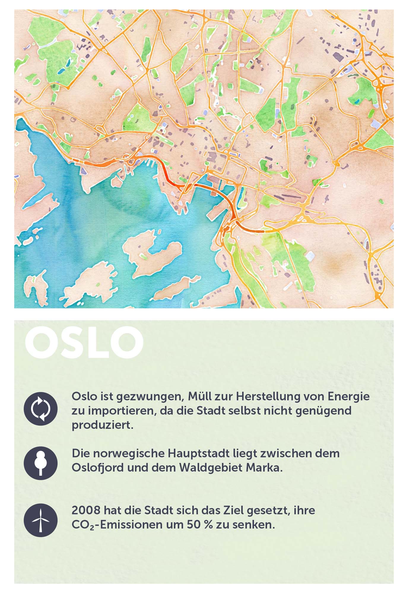 Oslo grüne Stadt in Europa
