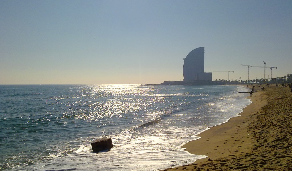 Der Strand von Barceloneta