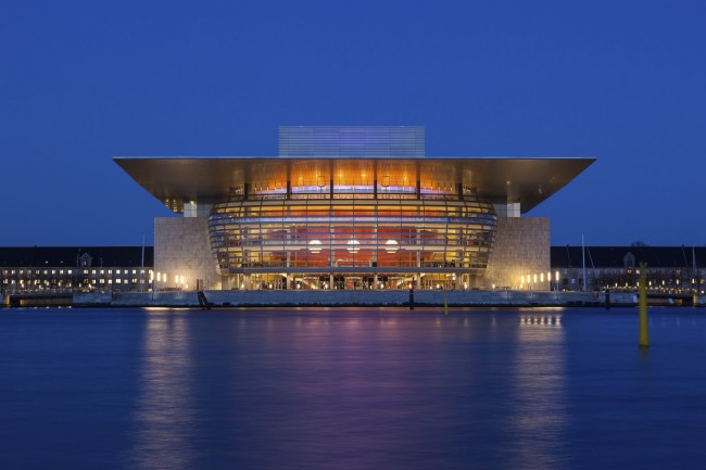 Copenhagen Opera House at dusk