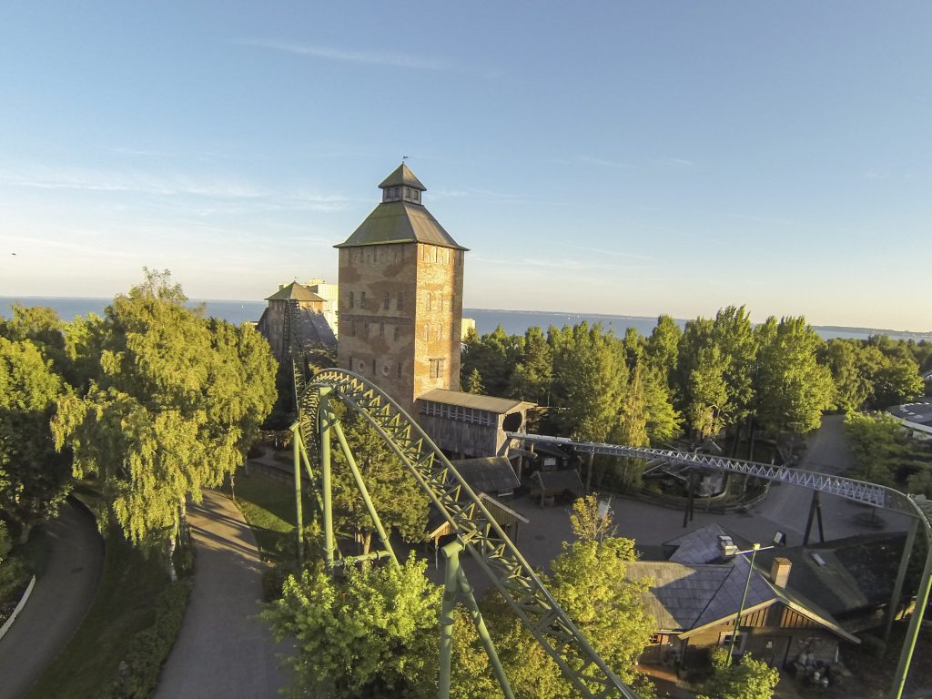 Achterbahn „Fluch von Novgorod“ im Hansapark Sierksdorf