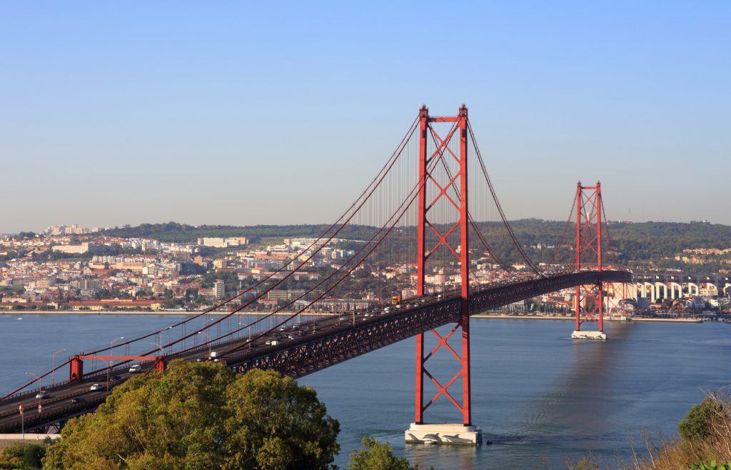 25th of April Bridge, Lisbon, Portugal.