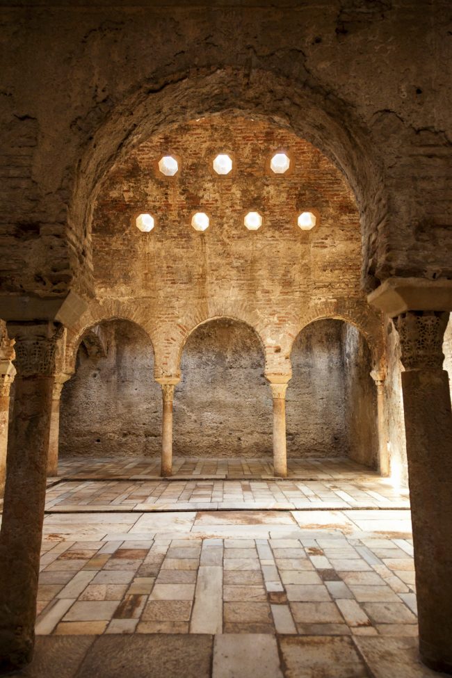 El Banuelo, arabic public baths of the eleventh century in Granada, Spain