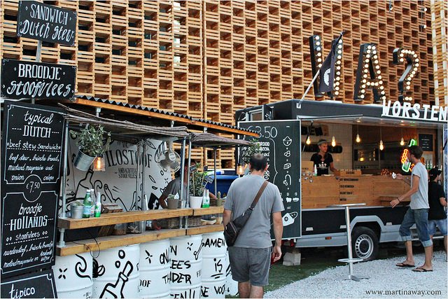I Food Truck del padiglione olandese. Foto di Martina via Flickr Cc.
