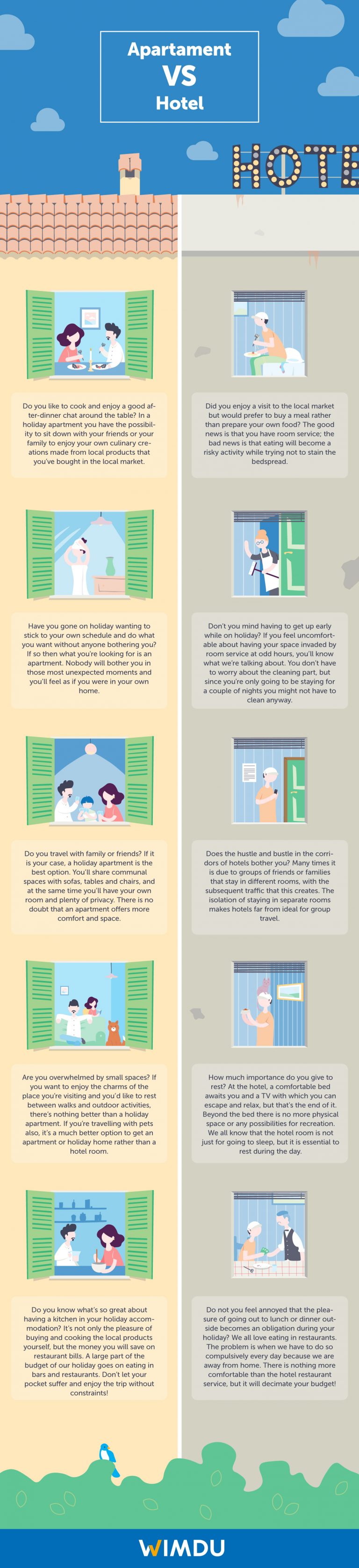 Holiday Apartments vs Hotels Which one to Choose?