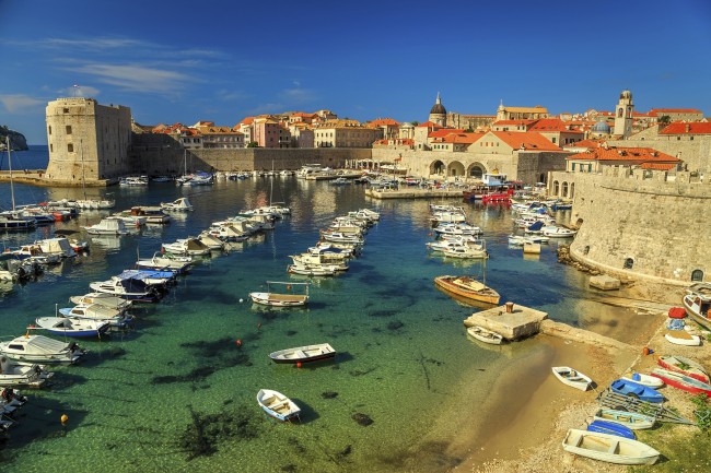 Bild vom Hafen in Dubrovnik