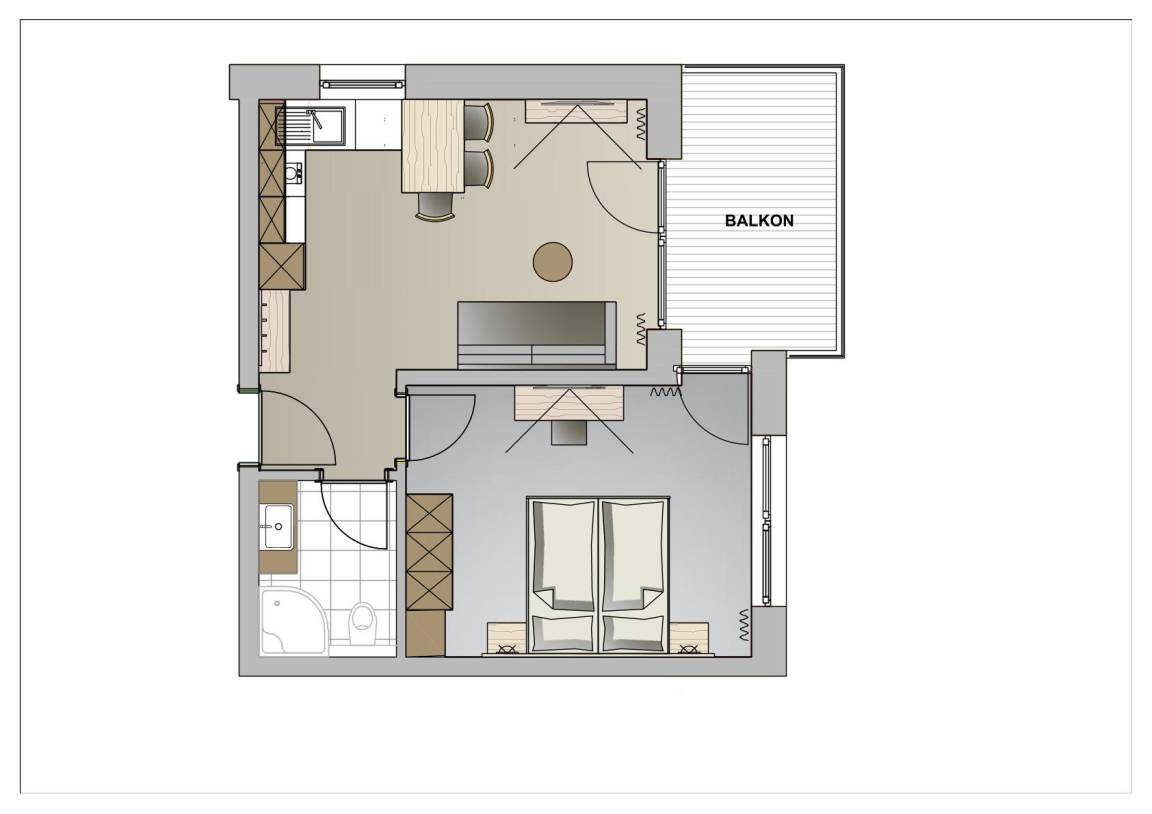 39 M² Appartement ∙ 1 Chambre ∙ 3 Personnes - Sölden