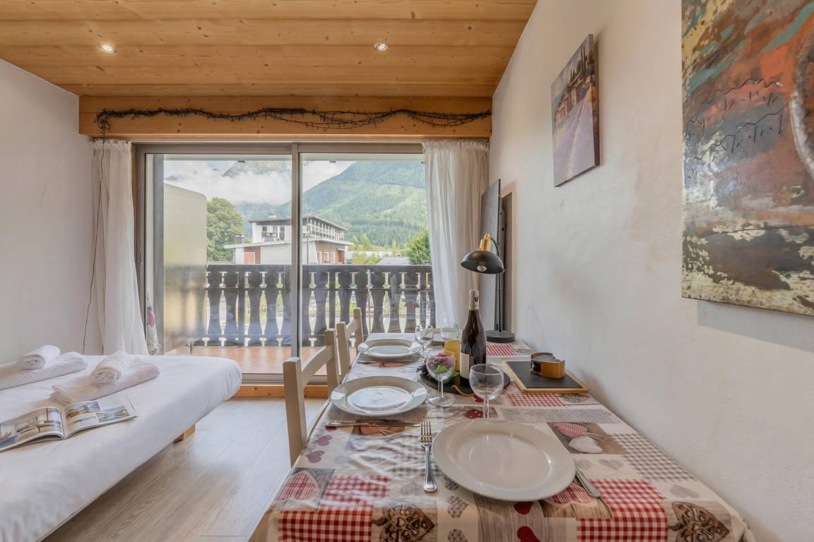 20 M² Studio Flat ∙ 3 Guests - Les Praz