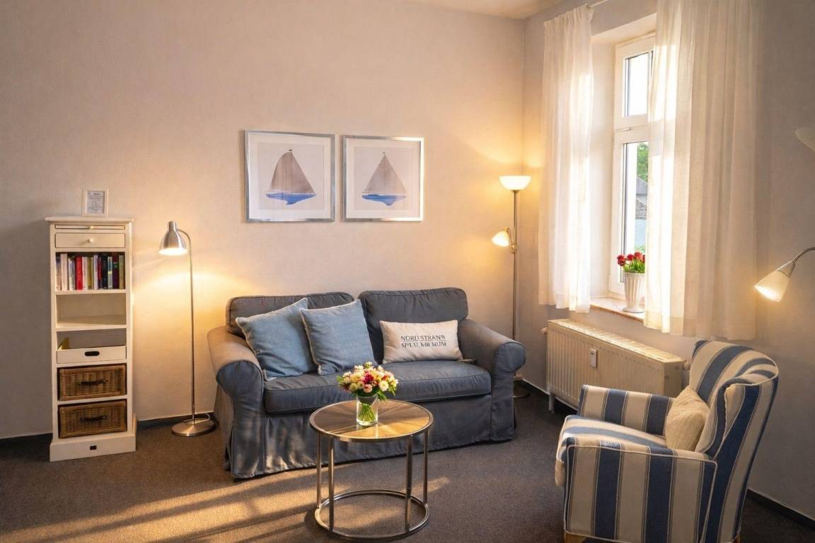61 m² Ferienwohnung ∙ 2 Schlafzimmer ∙ 3 Gäste – Bild 1
