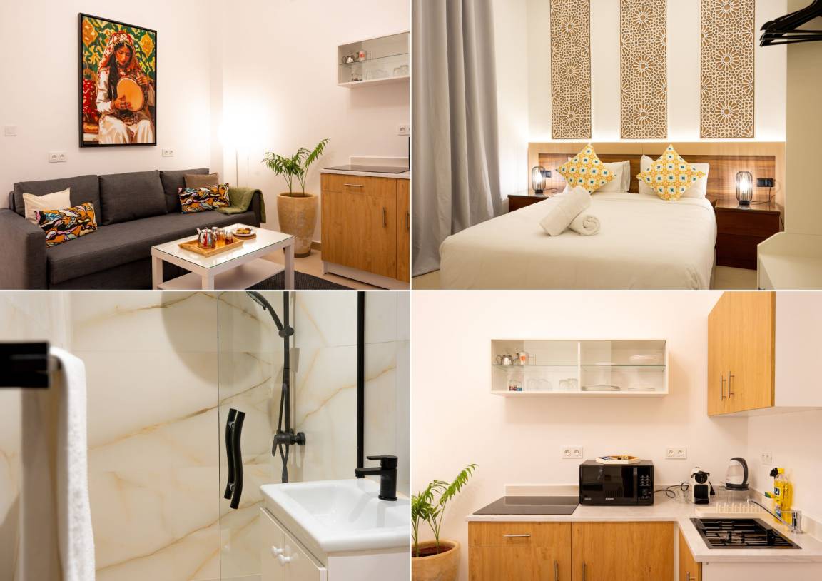 45 M² Ferienwohnung ∙ 1 Schlafzimmer ∙ 4 Gäste - Tanger
