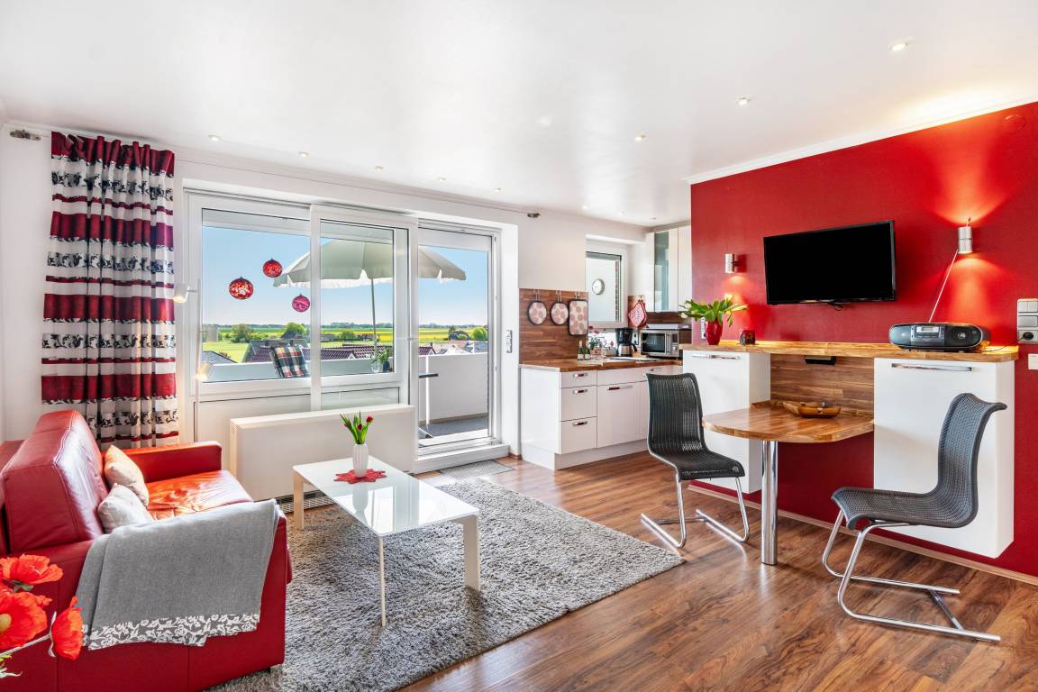 32 M² Ferienwohnung ∙ 1 Schlafzimmer ∙ 2 Gäste - Schortens