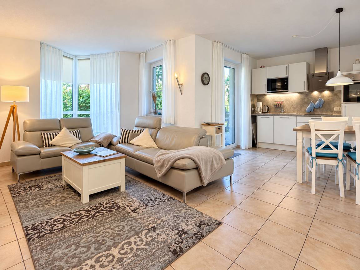 67 m&sup2; Ferienwohnung 2 Schlafzimmer 4 G&auml;ste