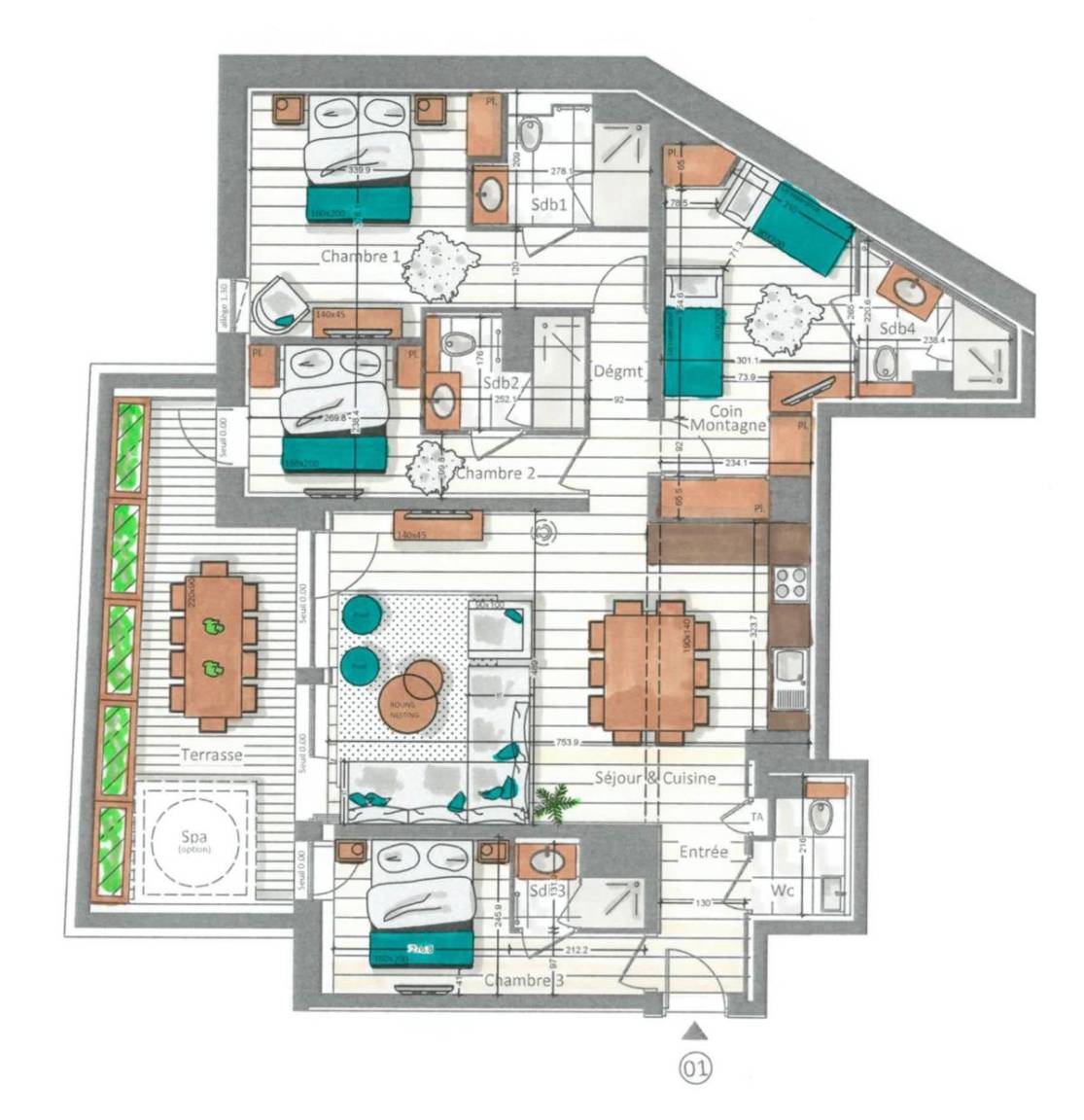 110 m² Ferienwohnung ∙ 3 Schlafzimmer ∙ 9 Gäste – Bild 29