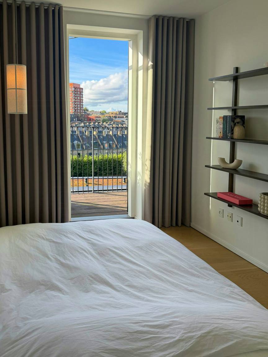 Penthouse med skyline-udsigt over Carlsbergbyen