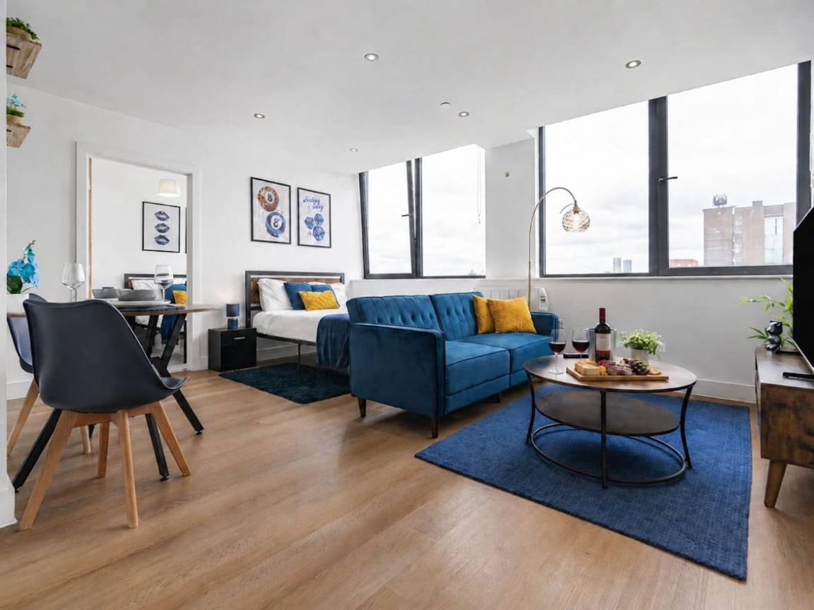 60 M² Ferienwohnung ∙ 1 Schlafzimmer ∙ 2 Gäste - Manchester