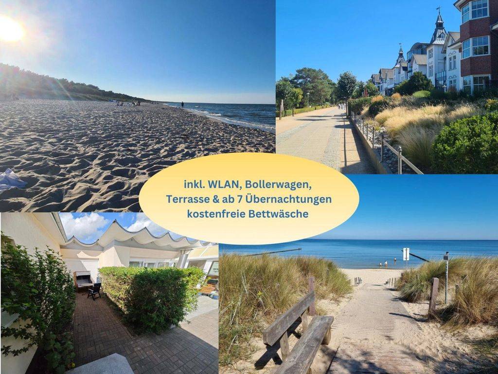 45 M² Ferienwohnung ∙ 1 Schlafzimmer ∙ 2 Gäste - Zinnowitz