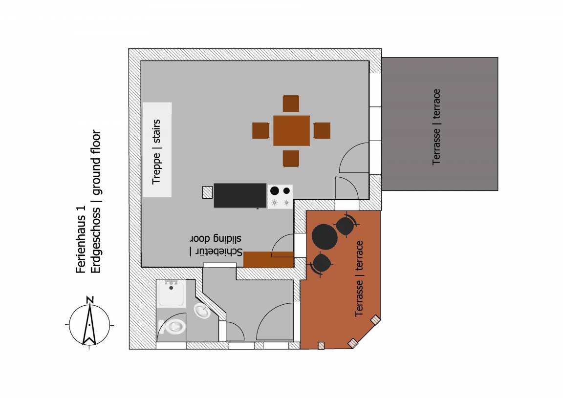60 m² Ferienhaus ∙ 1 Schlafzimmer ∙ 2 Gäste – Bild 10