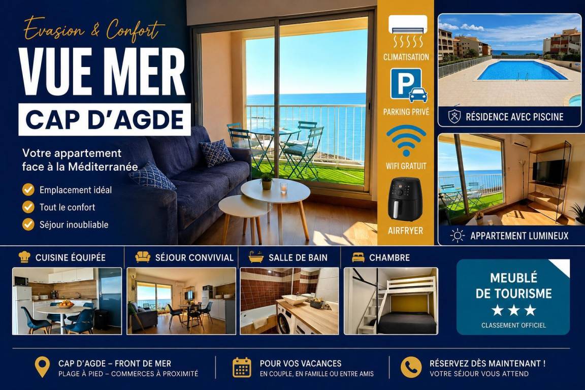 35 m&sup2; G&icirc;te 1 Schlafzimmer 4 G&auml;ste