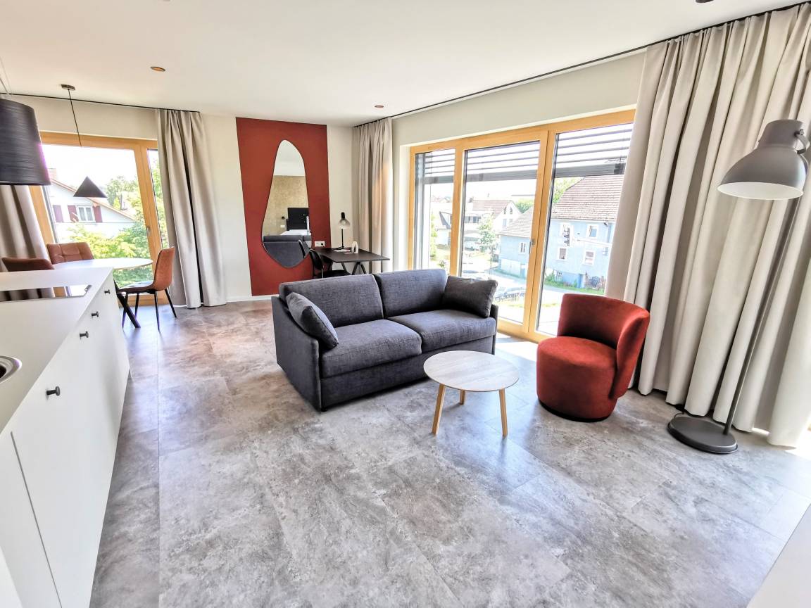 45 m&sup2; Gemeinschaftszimmer 1 Schlafzimmer 4 G&auml;ste