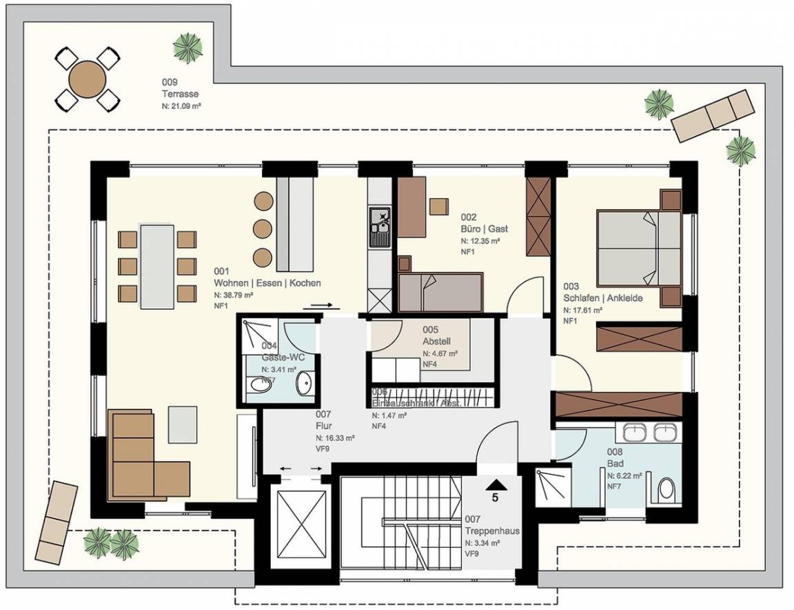 121 m² Ferienwohnung ∙ 2 Schlafzimmer ∙ 4 Gäste – Bild 16