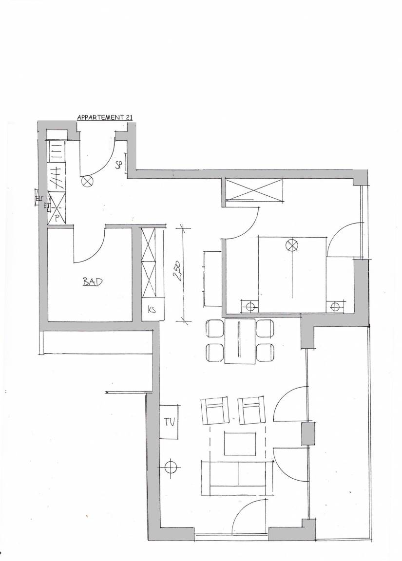 56 m² Ferienwohnung ∙ 1 Schlafzimmer ∙ 2 Gäste – Bild 2