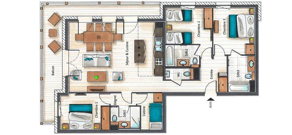 110 m² Ferienwohnung ∙ 3 Schlafzimmer ∙ 8 Gäste – Bild 26