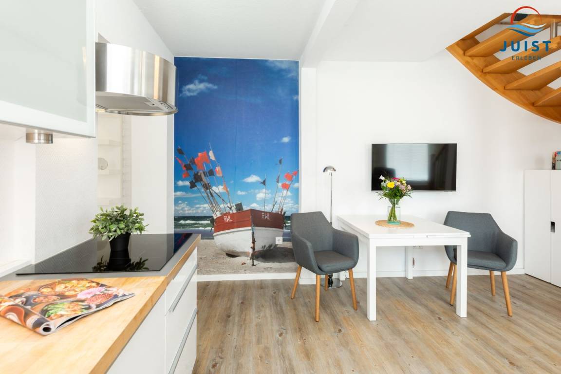 54 M² Ferienwohnung ∙ 1 Schlafzimmer ∙ 2 Gäste - Juist