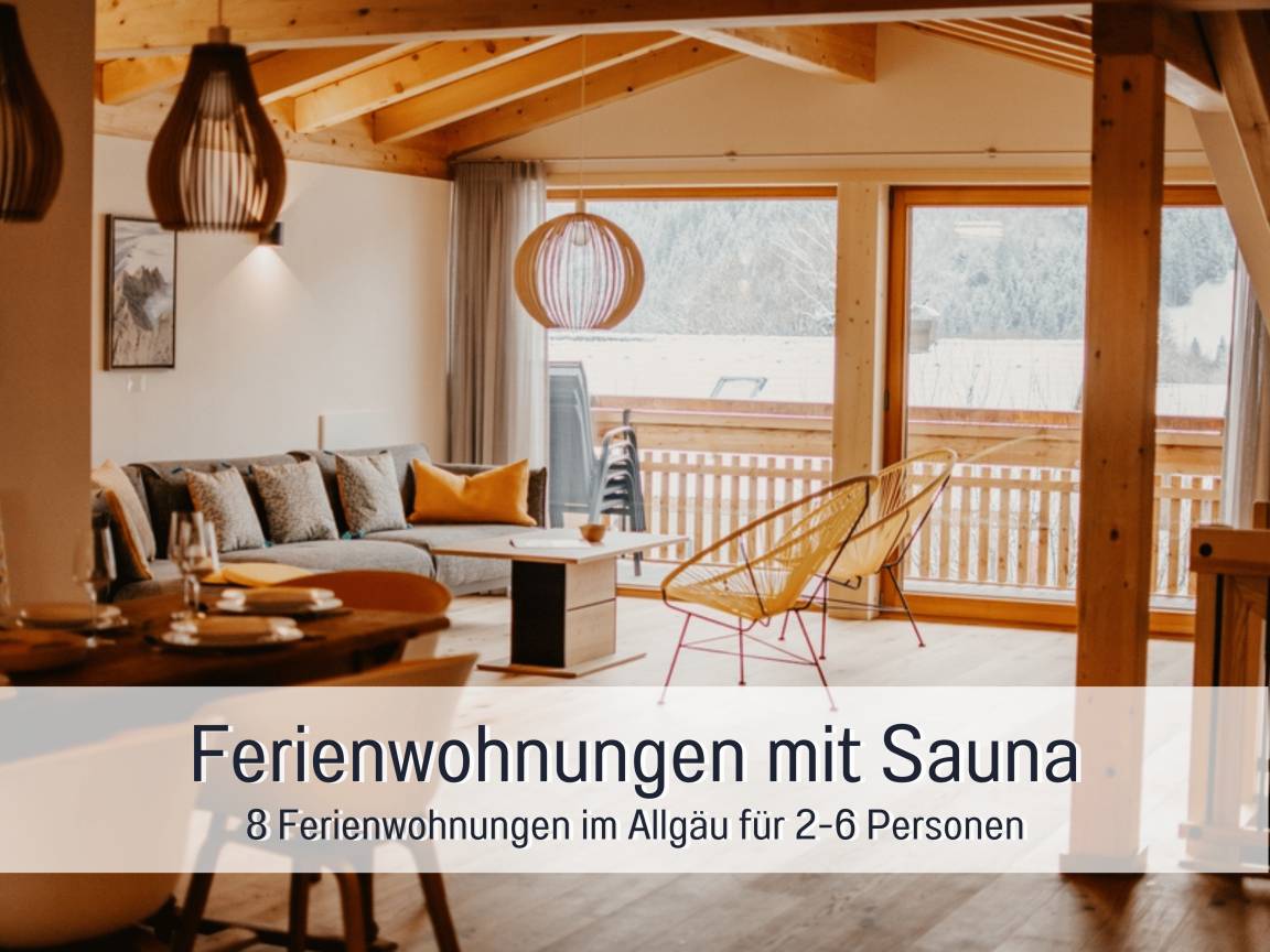 50 M² Ferienwohnung ∙ 1 Schlafzimmer ∙ 2 Gäste - Hinterstein