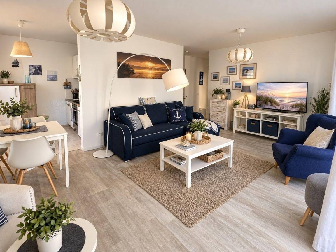 62 m&sup2; Ferienwohnung 2 Schlafzimmer 6 G&auml;ste