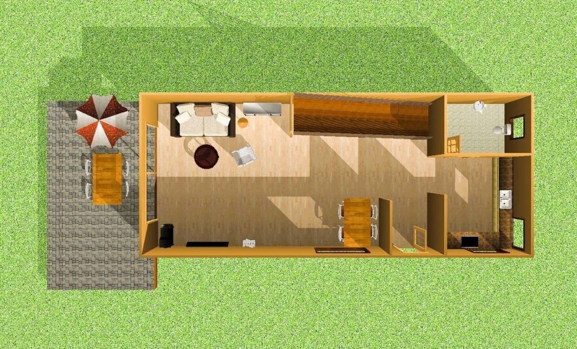 72 m² Ferienhaus ∙ 2 Schlafzimmer ∙ 4 Gäste – Bild 23