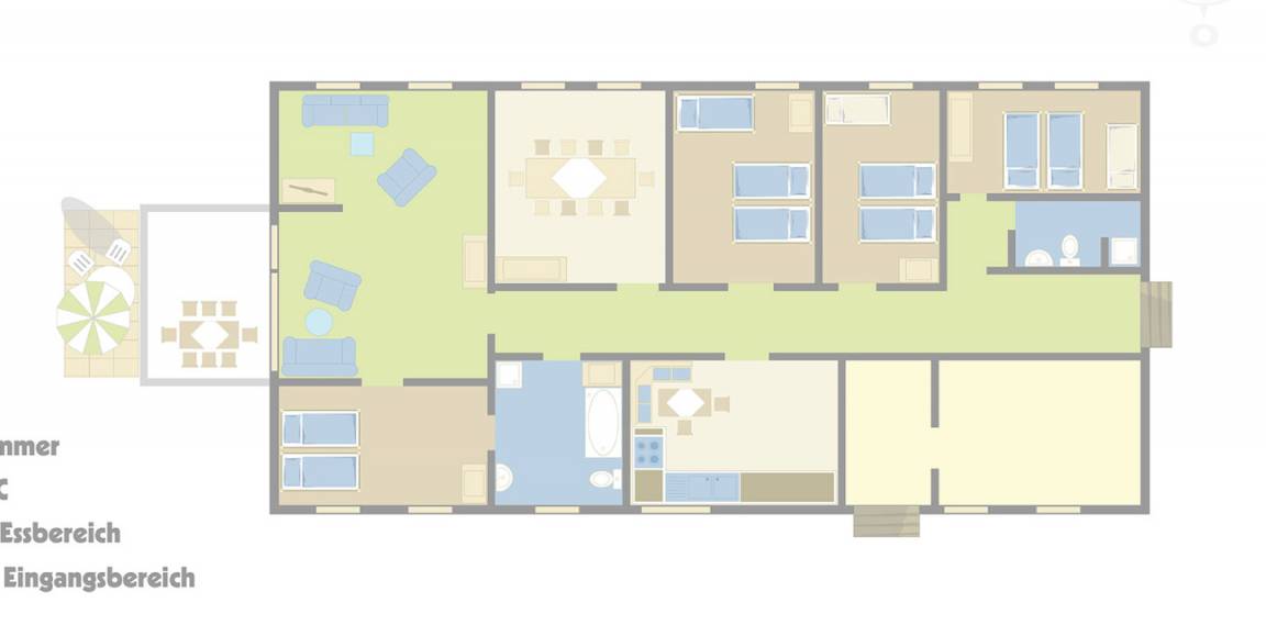 220 m² Ferienwohnung ∙ 4 Schlafzimmer ∙ 10 Gäste – Bild 18