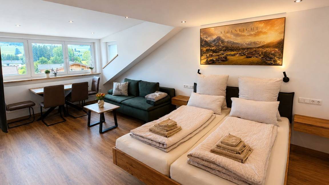 30 M² Ferienwohnung ∙ 1 Schlafzimmer ∙ 2 Gäste - Sonthofen
