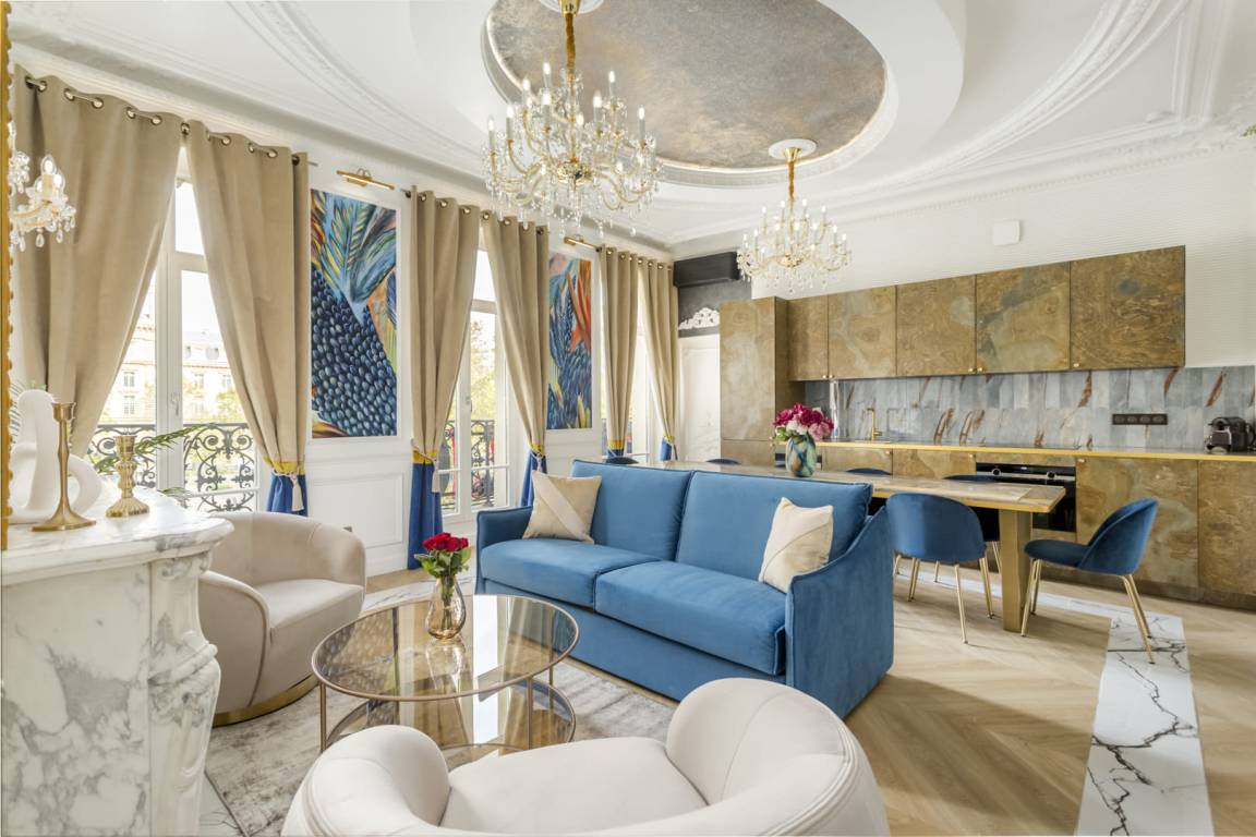 124 M² Apartamento ∙ 5 Habitaciones ∙ 12 Huéspedes - XIX Distrito de París