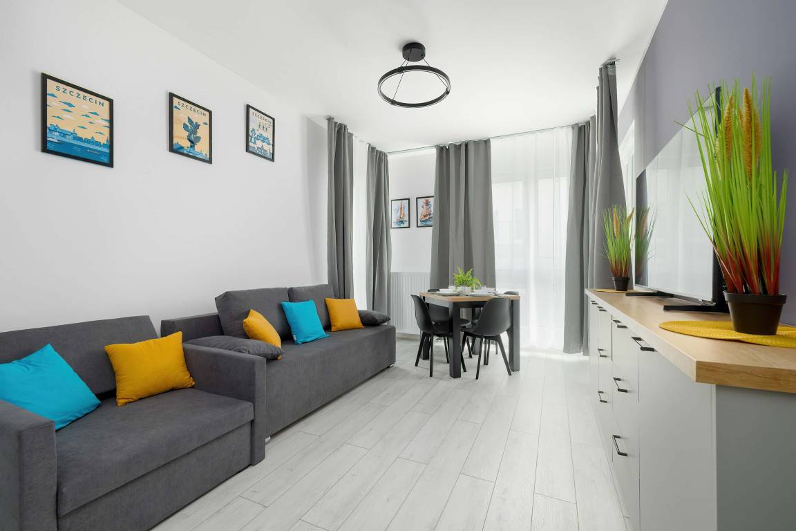 37 M² Apartment ∙ 1 Bedroom ∙ 5 Guests - Szczecin