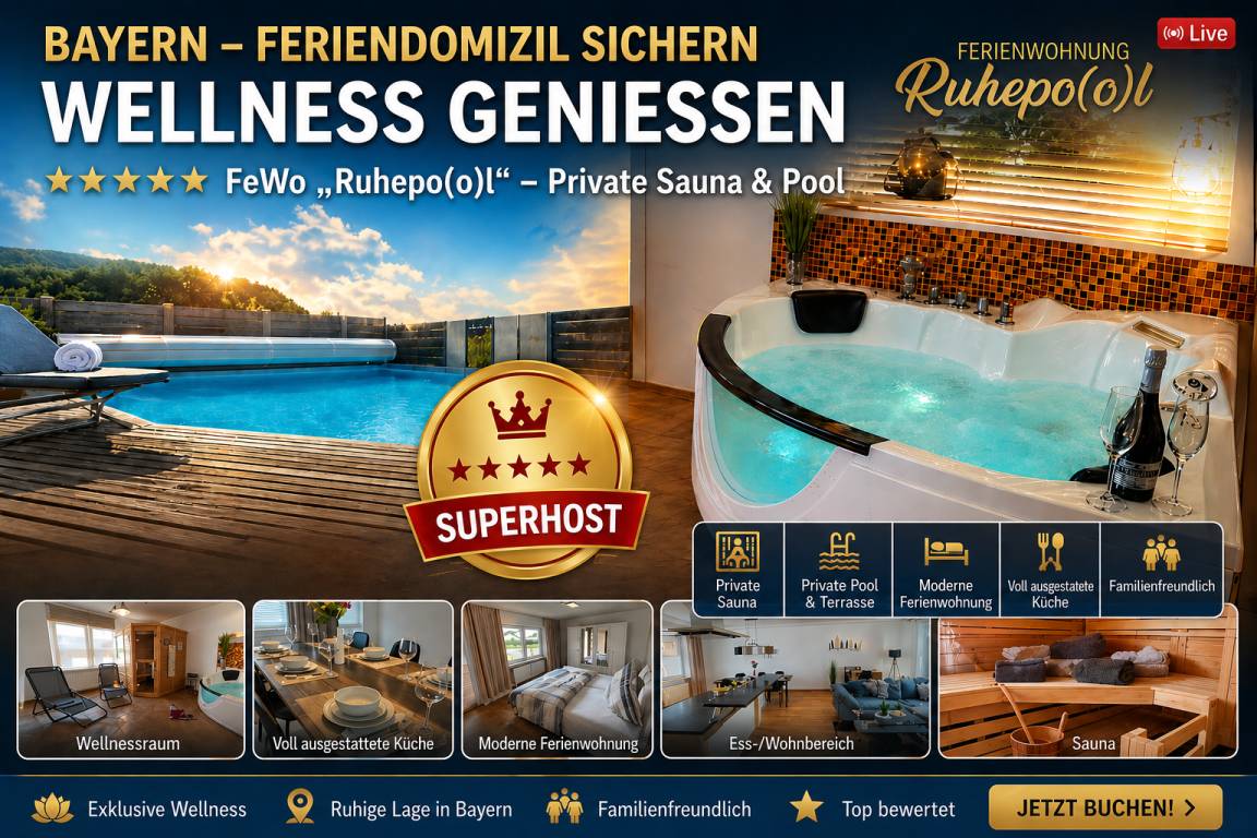 120 M² Ferienwohnung ∙ 2 Schlafzimmer ∙ 6 Gäste - Manching