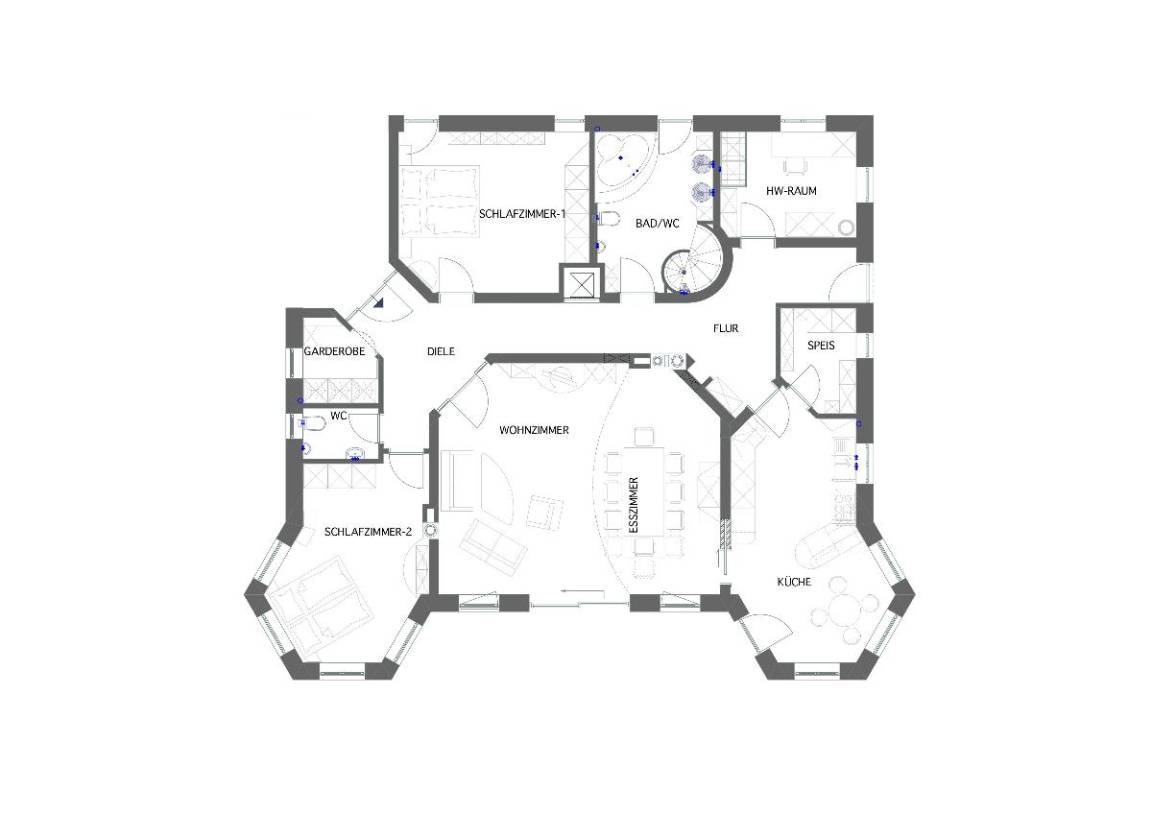 Ferienwohnung ∙ 2 Schlafzimmer ∙ 6 Gäste - Spalt