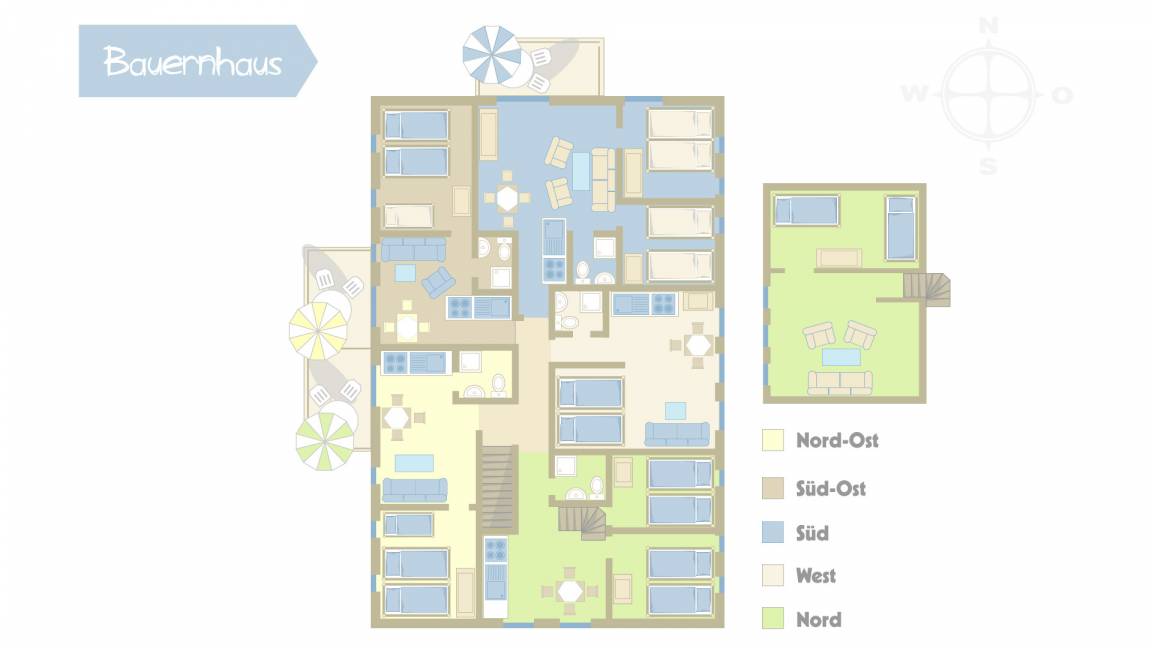 40 m² Ferienwohnung ∙ 1 Schlafzimmer ∙ 4 Gäste – Bild 7