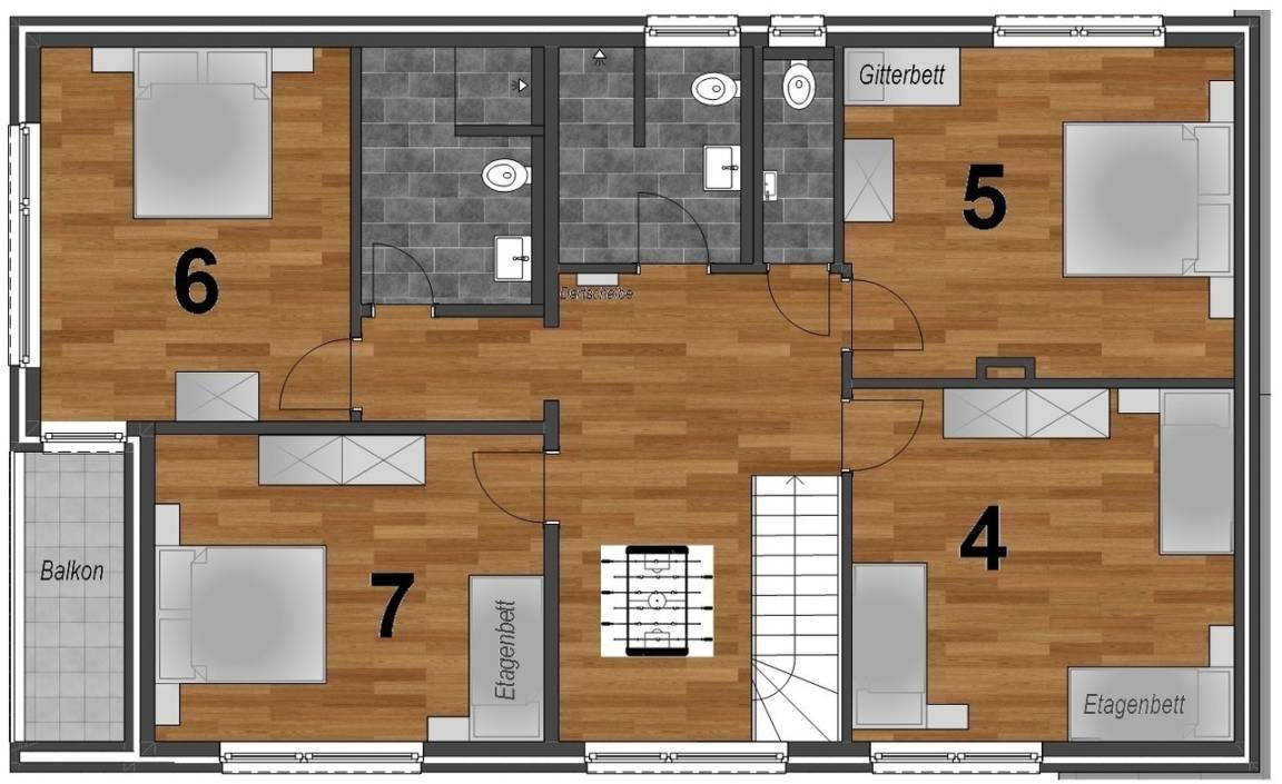 300 m² Ferienhaus ∙ 7 Schlafzimmer ∙ 20 Gäste – Bild 3