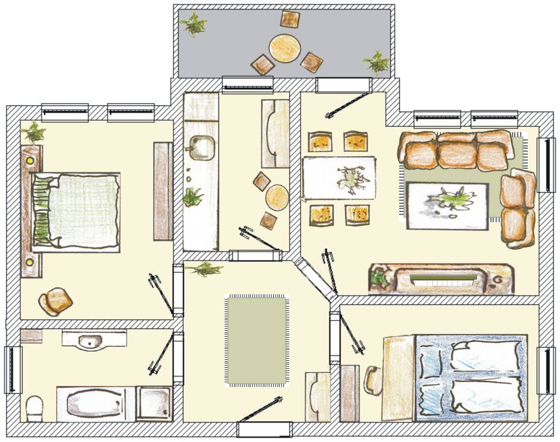 77 m² Ferienwohnung ∙ 2 Schlafzimmer ∙ 4 Gäste – Bild 26