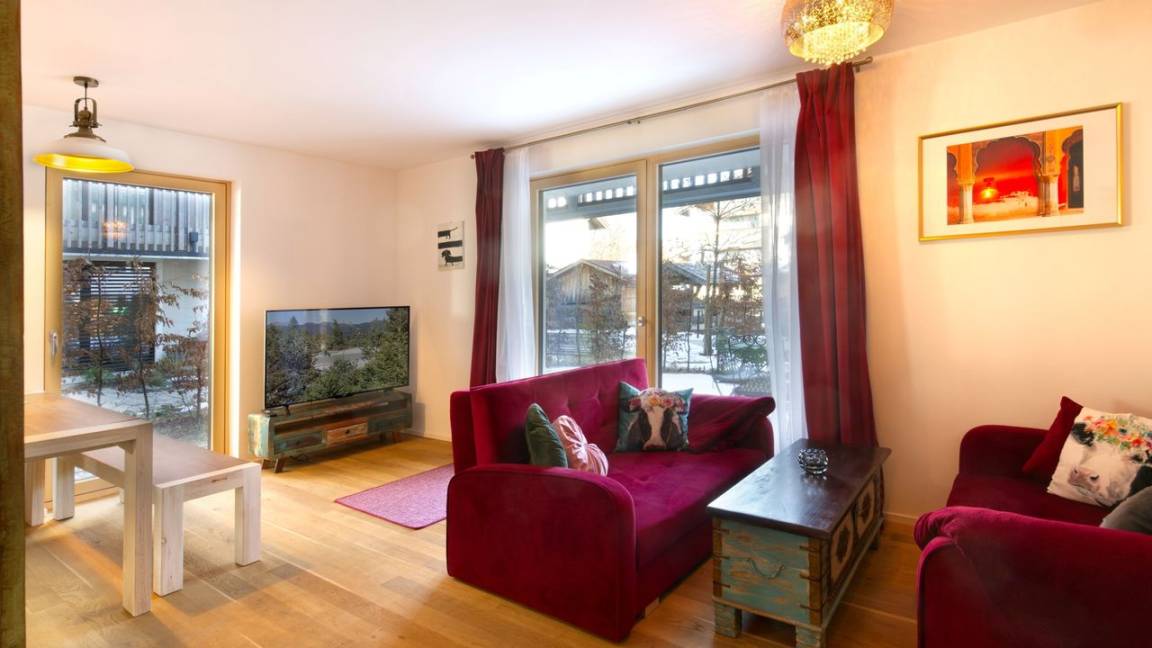 60 M² Ferienwohnung ∙ 1 Schlafzimmer ∙ 3 Gäste - Mittenwald