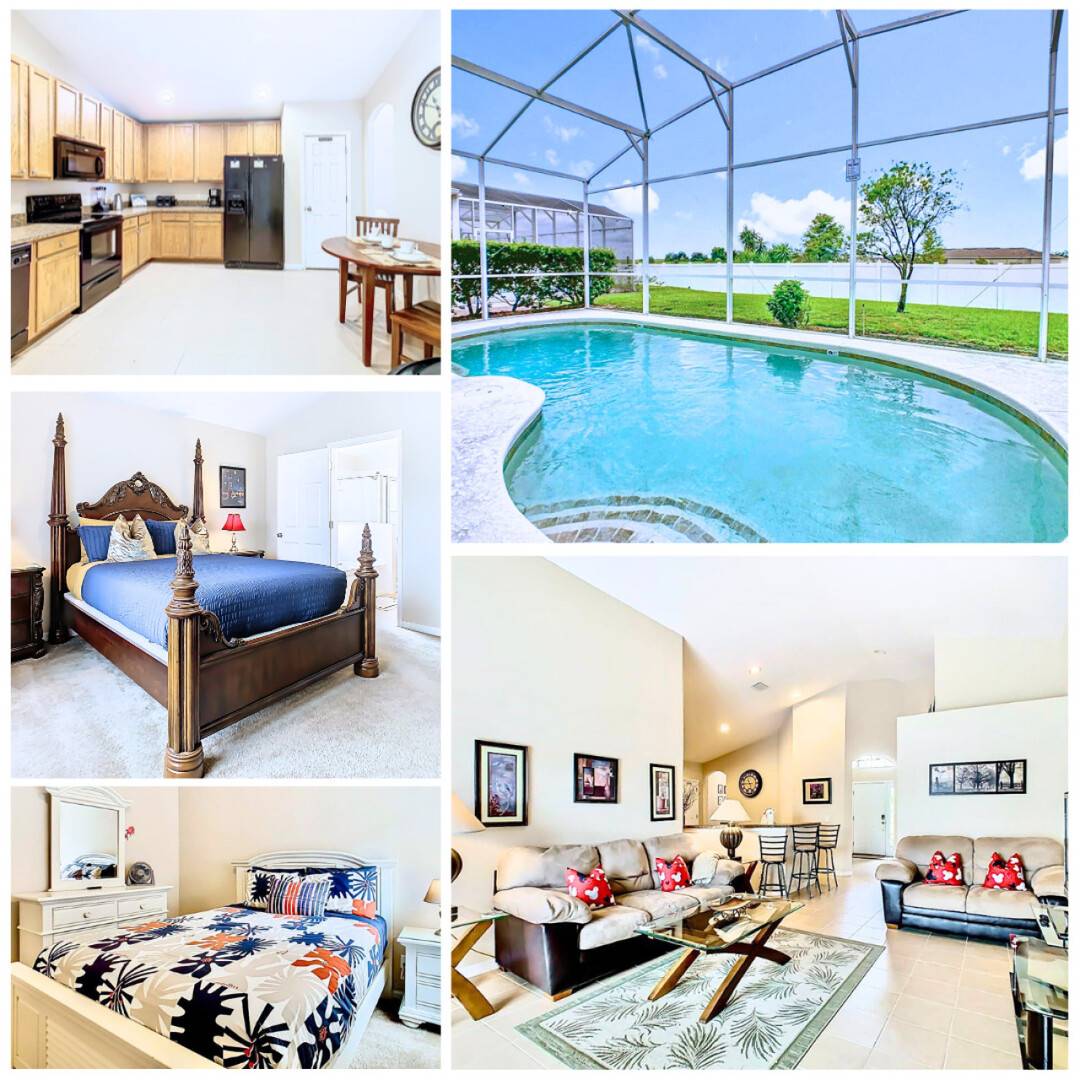 151 M² Casa ∙ 3 Habitaciones ∙ 6 Huéspedes - Davenport, FL