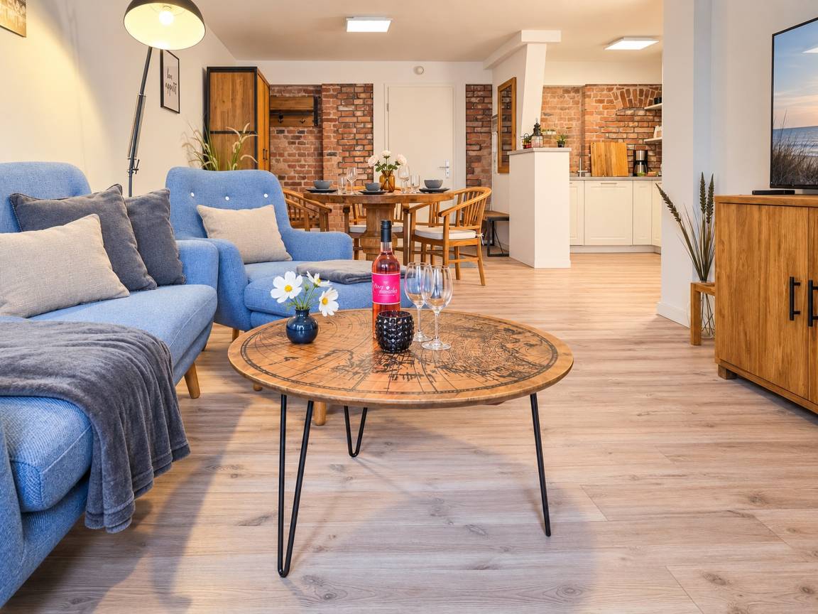 74 m&sup2; Ferienwohnung 2 Schlafzimmer 4 G&auml;ste