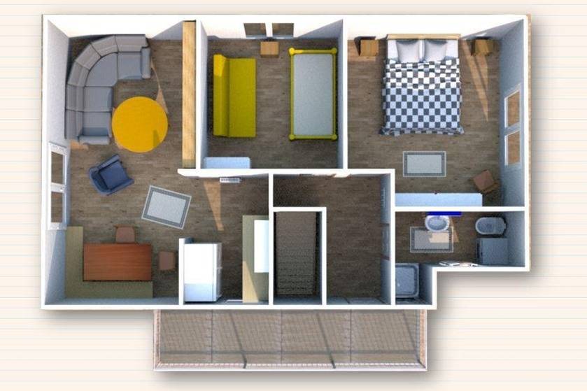 68 m² Ferienwohnung ∙ 2 Schlafzimmer ∙ 4 Gäste – Bild 9