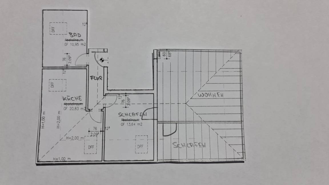 67 m&sup2; Ferienwohnung 2 Schlafzimmer 6 G&auml;ste