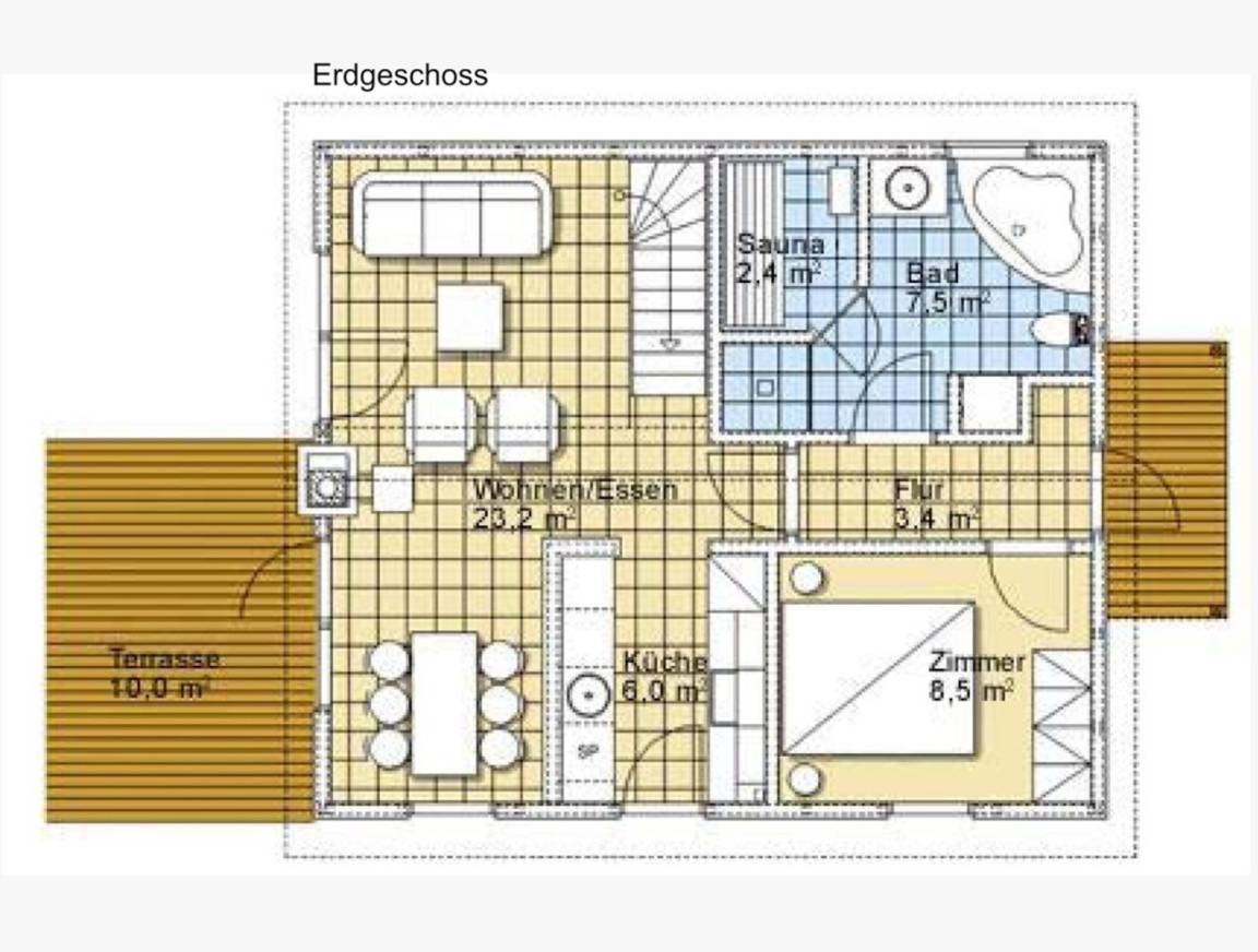 85 m² Ferienhaus ∙ 3 Schlafzimmer ∙ 7 Gäste – Bild 26