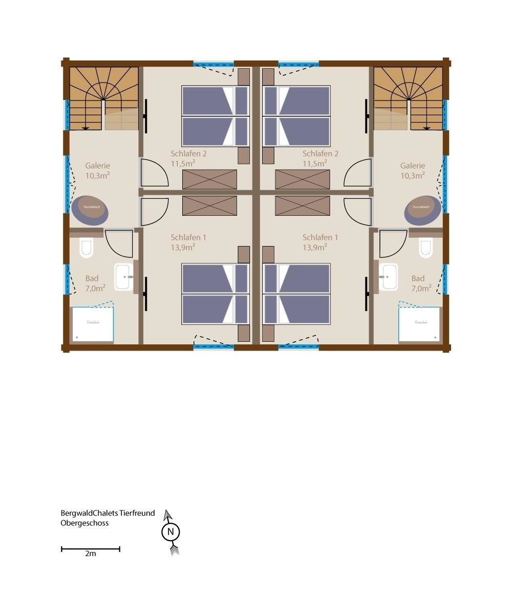 100 m² Ferienhaus ∙ 2 Schlafzimmer ∙ 4 Gäste – Bild 20