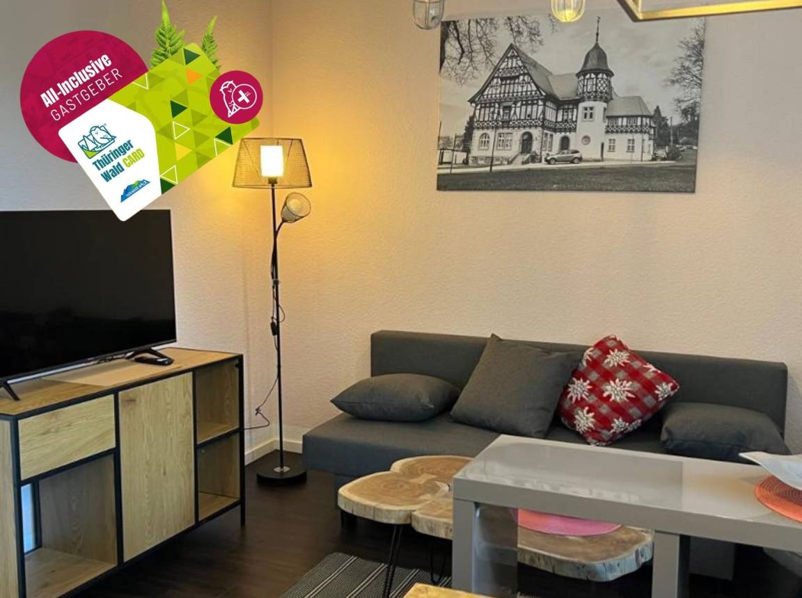 Ferienwohnung ∙ 1 Schlafzimmer ∙ 3 Gäste - Bad Liebenstein