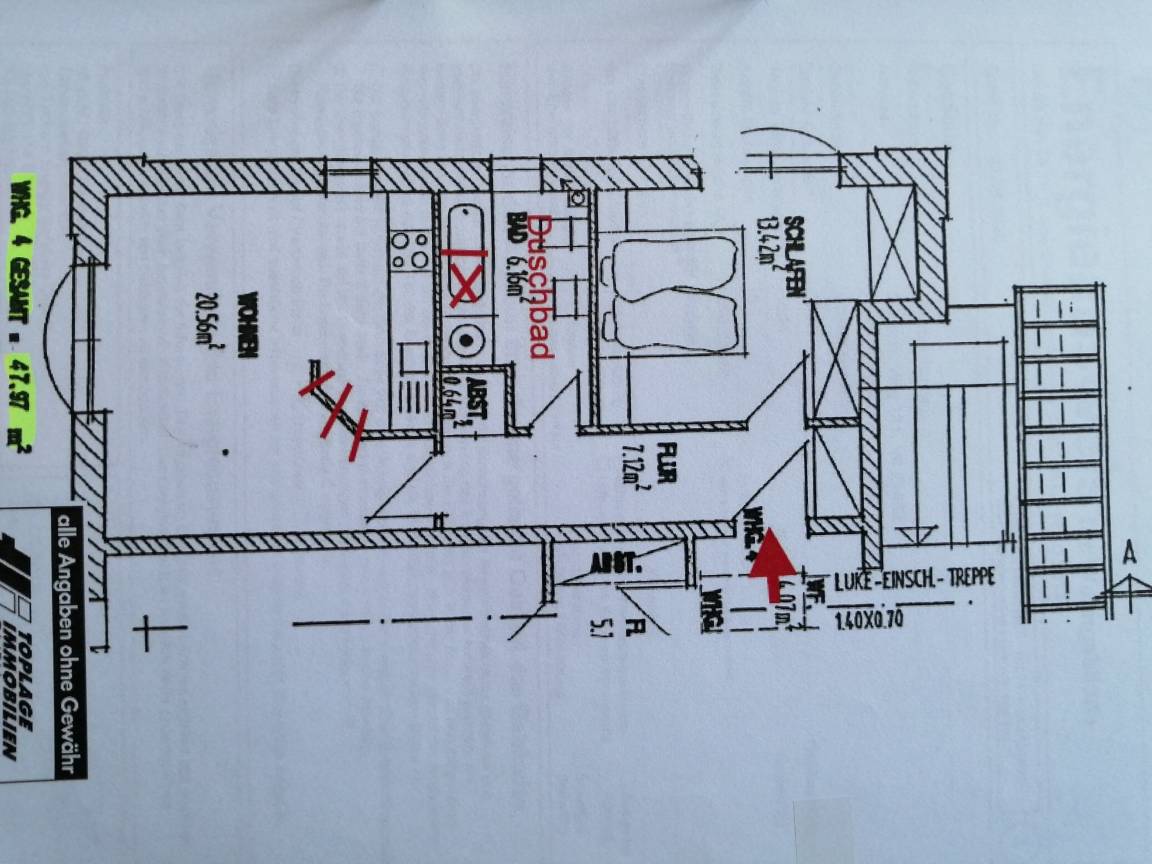 48 m² Ferienwohnung ∙ 1 Schlafzimmer ∙ 2 Gäste – Bild 14
